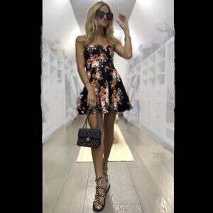 Brand New by Anthropologie Maeve Strapless Flounce Mini Dress
